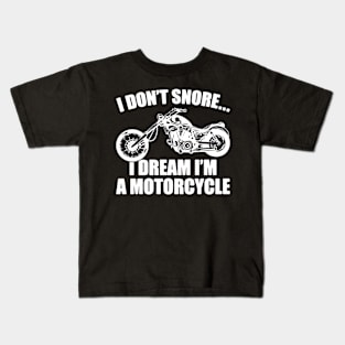 Snore Motorcycle Kids T-Shirt